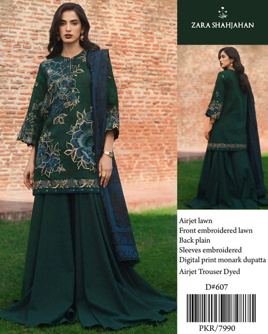 SHAHJAHAN LAWN WITH DIGITAL MONAR DUPATTA