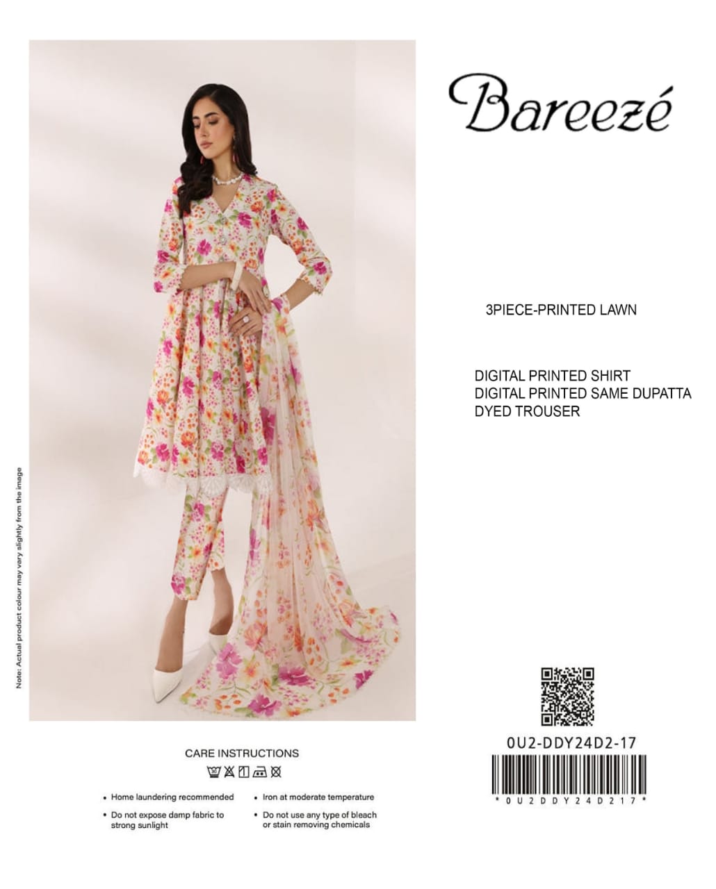 Bareeza 3pc Printed Lawn Collection&nbsp;