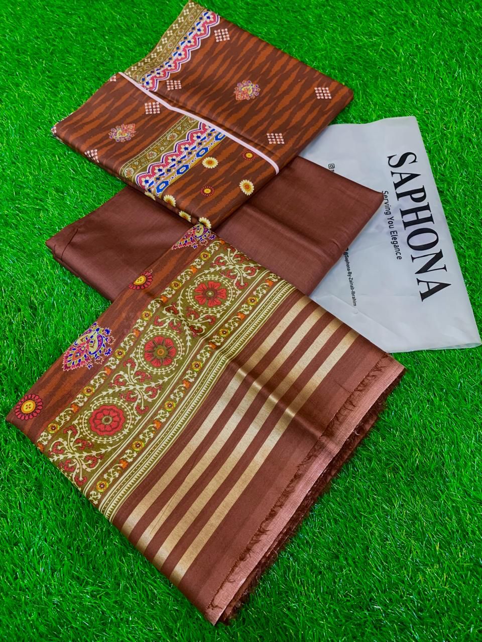 Saphona Luxury Lawn 3pcs