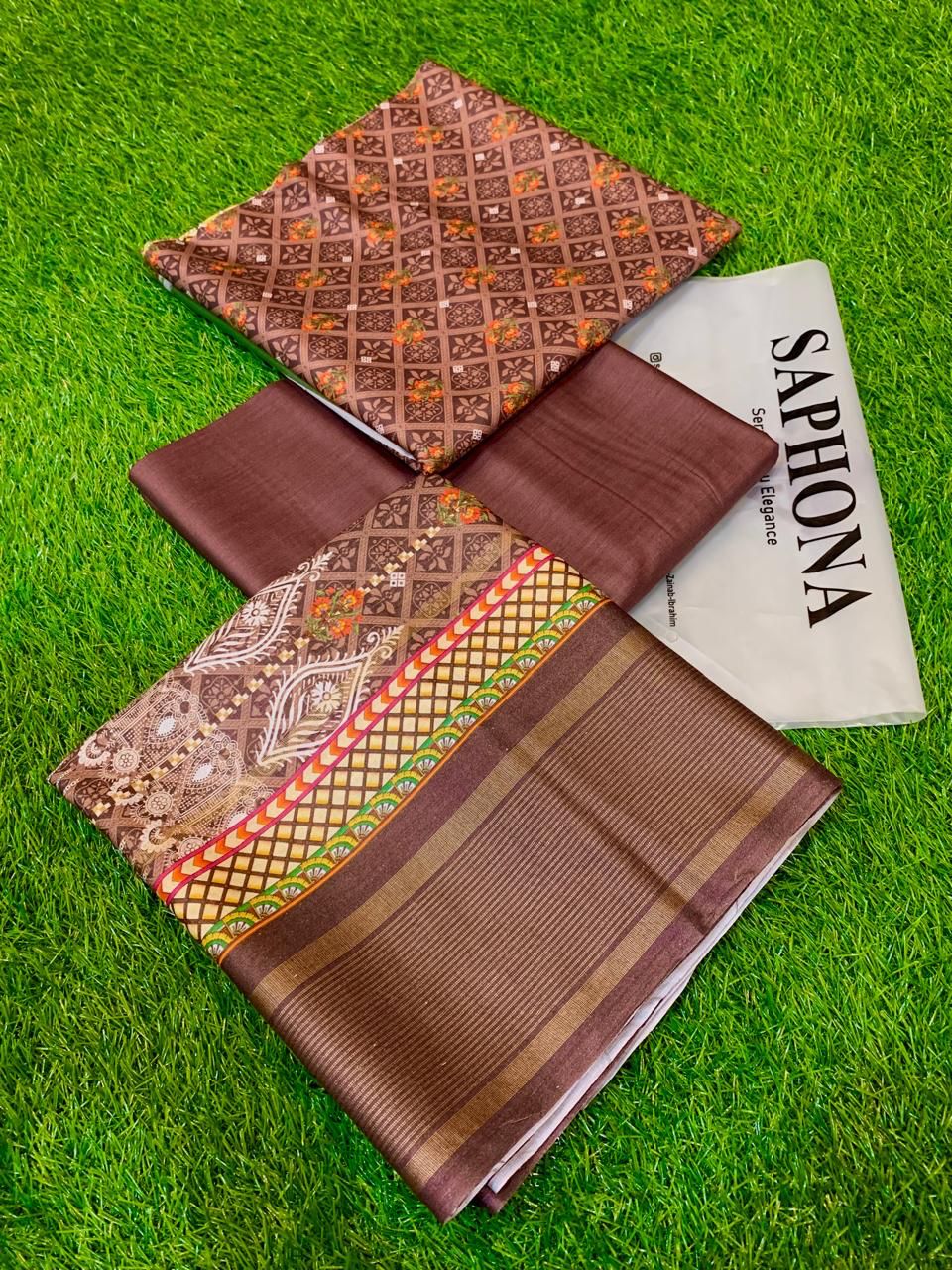 Saphona Luxury Lawn 3pcs