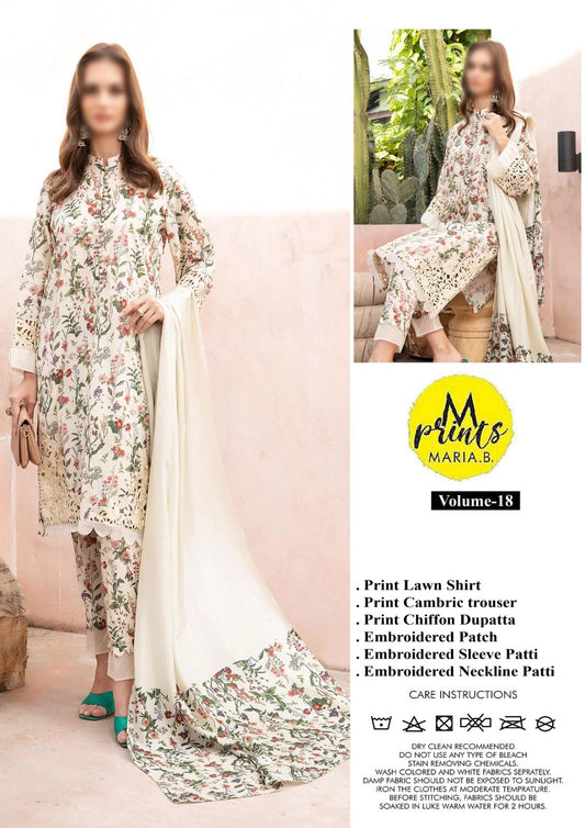 M.PRINT LAWN 3 pcs