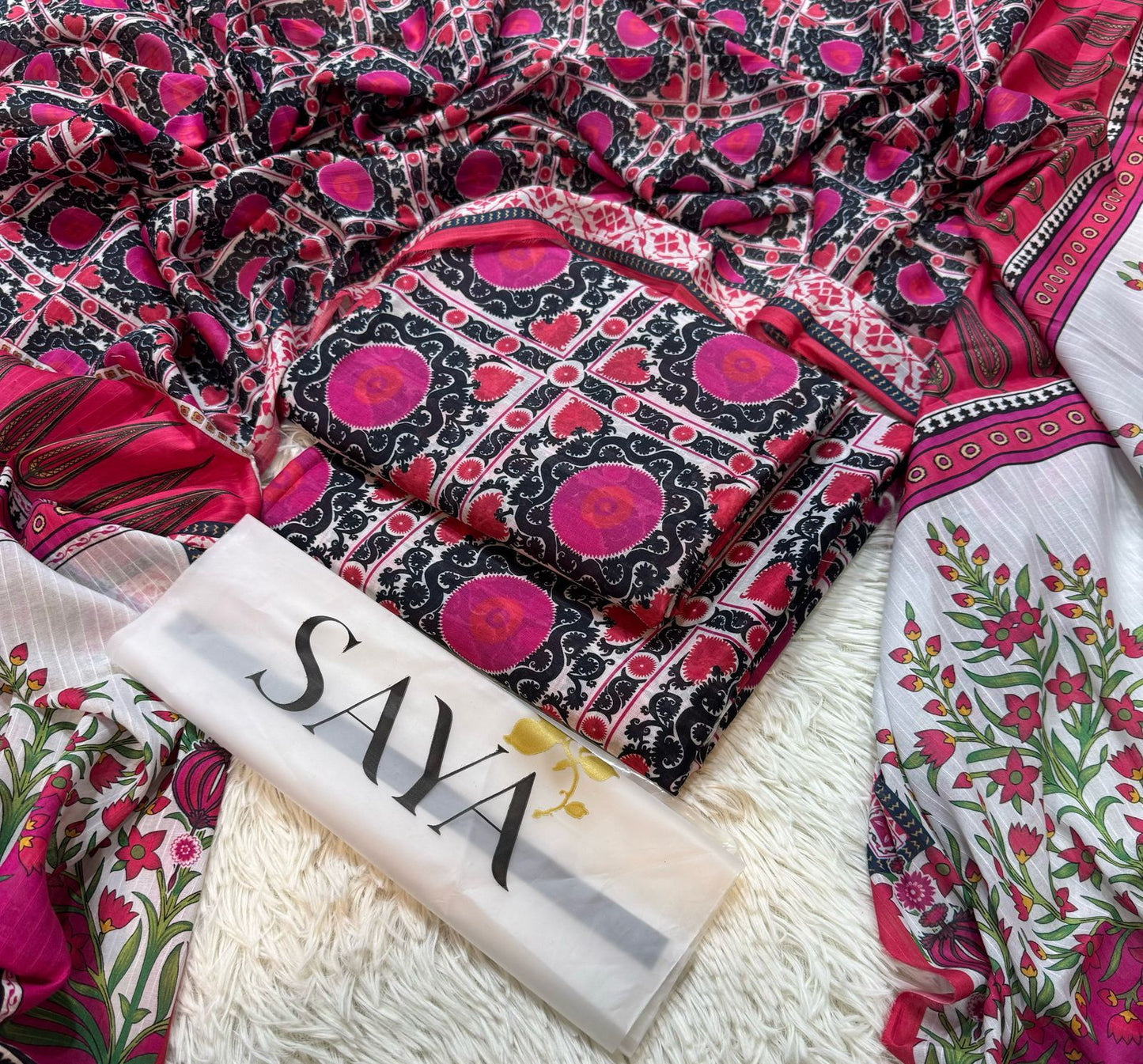 Saya Lawn Allover 3pc Lawn