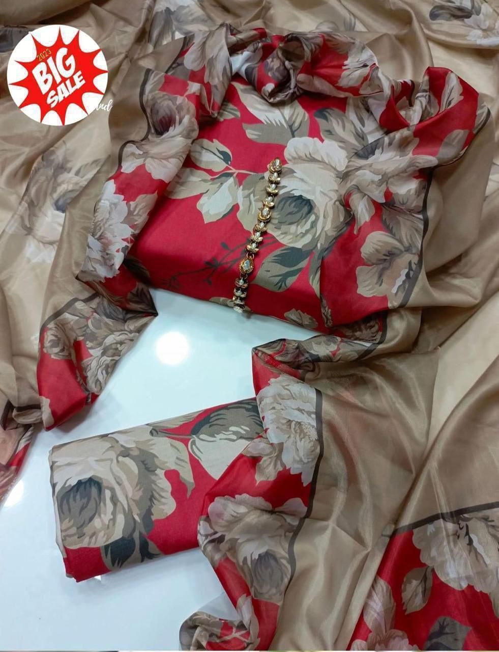 DIGITAL PRINTED EXCLUSIVE 3 PCS SWISS SUITS