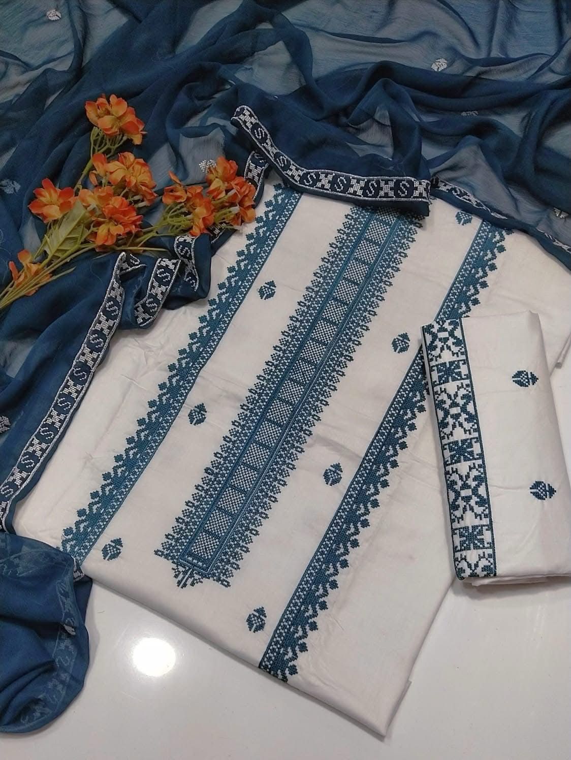 Embroidered* 3 Pc Suit