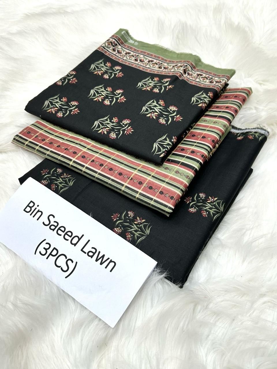 BIN SAEED LAWN 3 PIECE