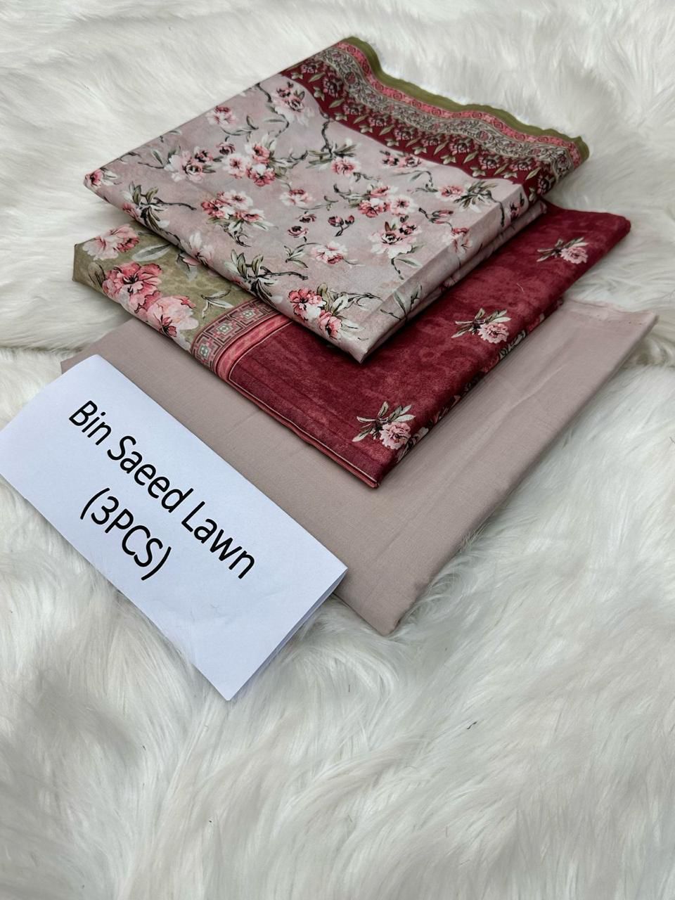 BIN SAEED LAWN 3 PIECE