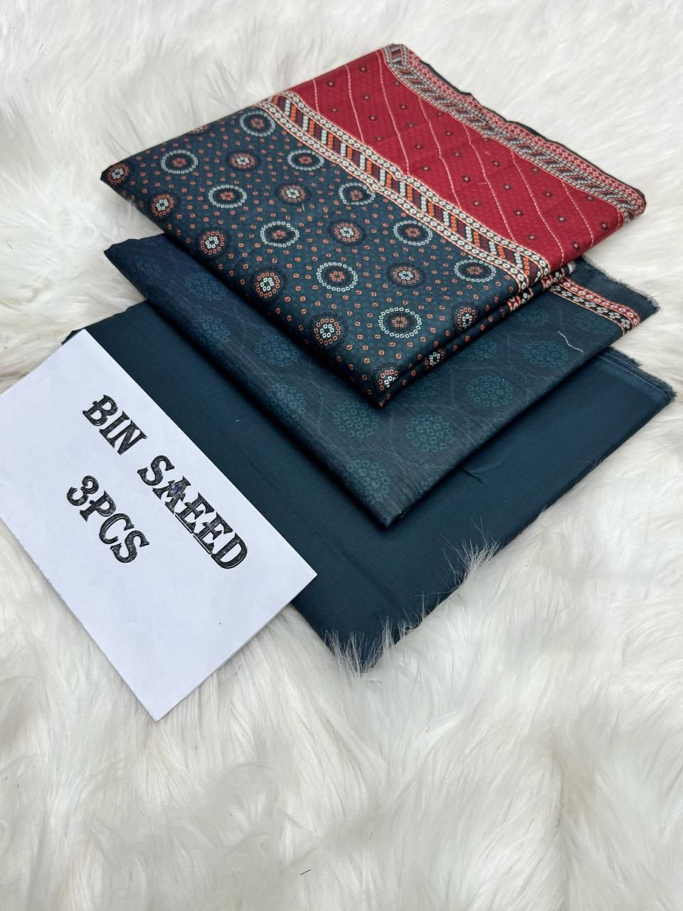 BIN SAEED LAWN 3 PIECE