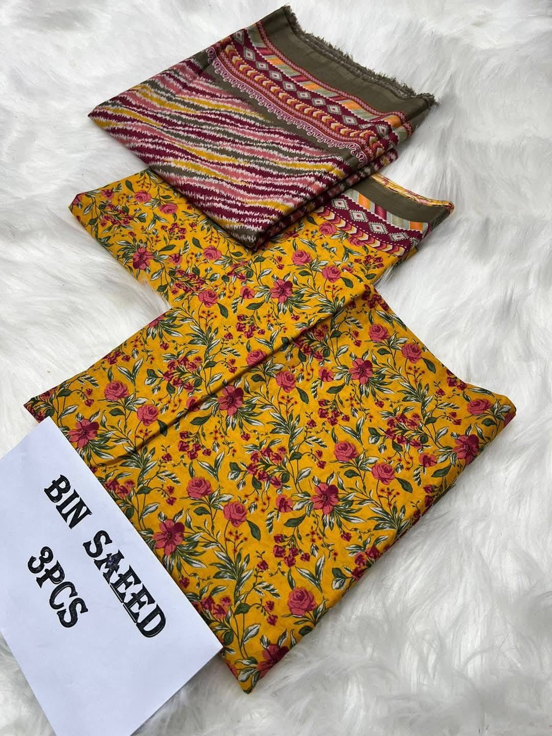 BIN SAEED LAWN 3 PIECE