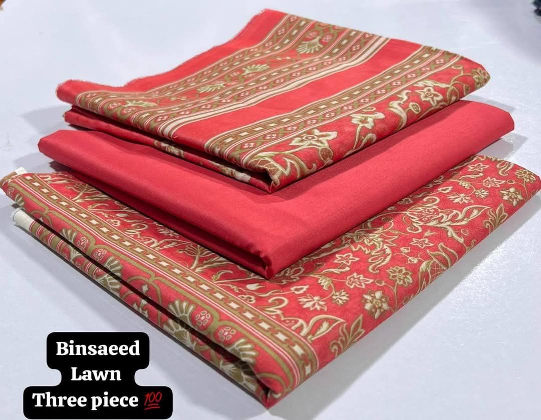 BIN SAEED LAWN 3 PIECE